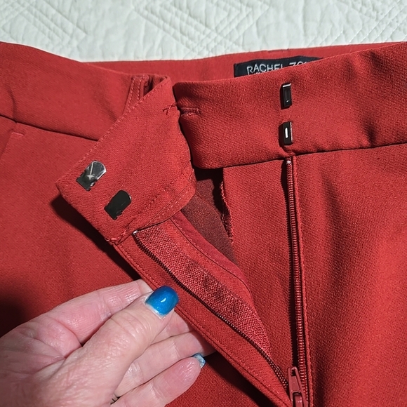 Rachel Zoe Ladies Stretch Dress Pant In Burnt Orange Size 8 - Picture 10 of 11